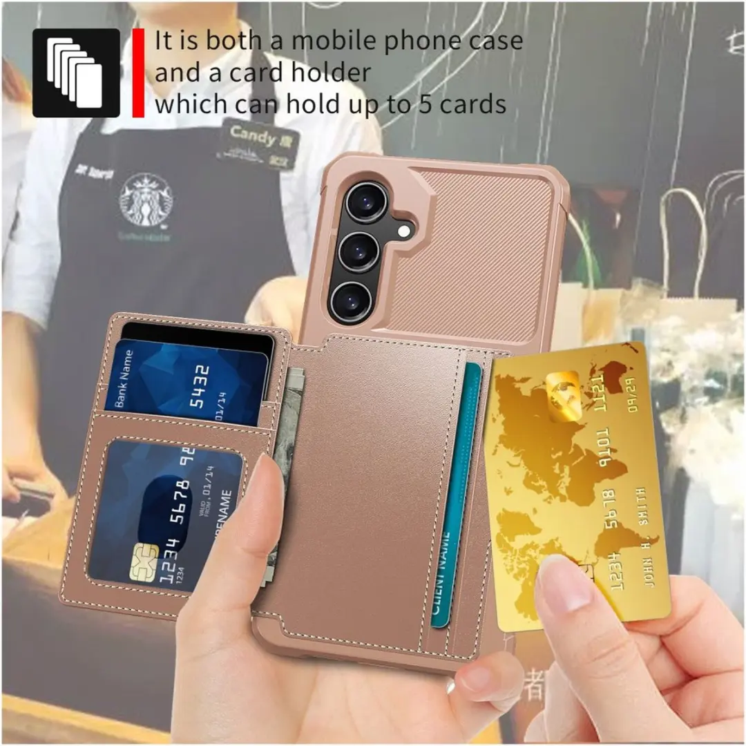 Selected Portemonnee Hoesje Samsung Galaxy A26 - 4 Pasjes Roze
