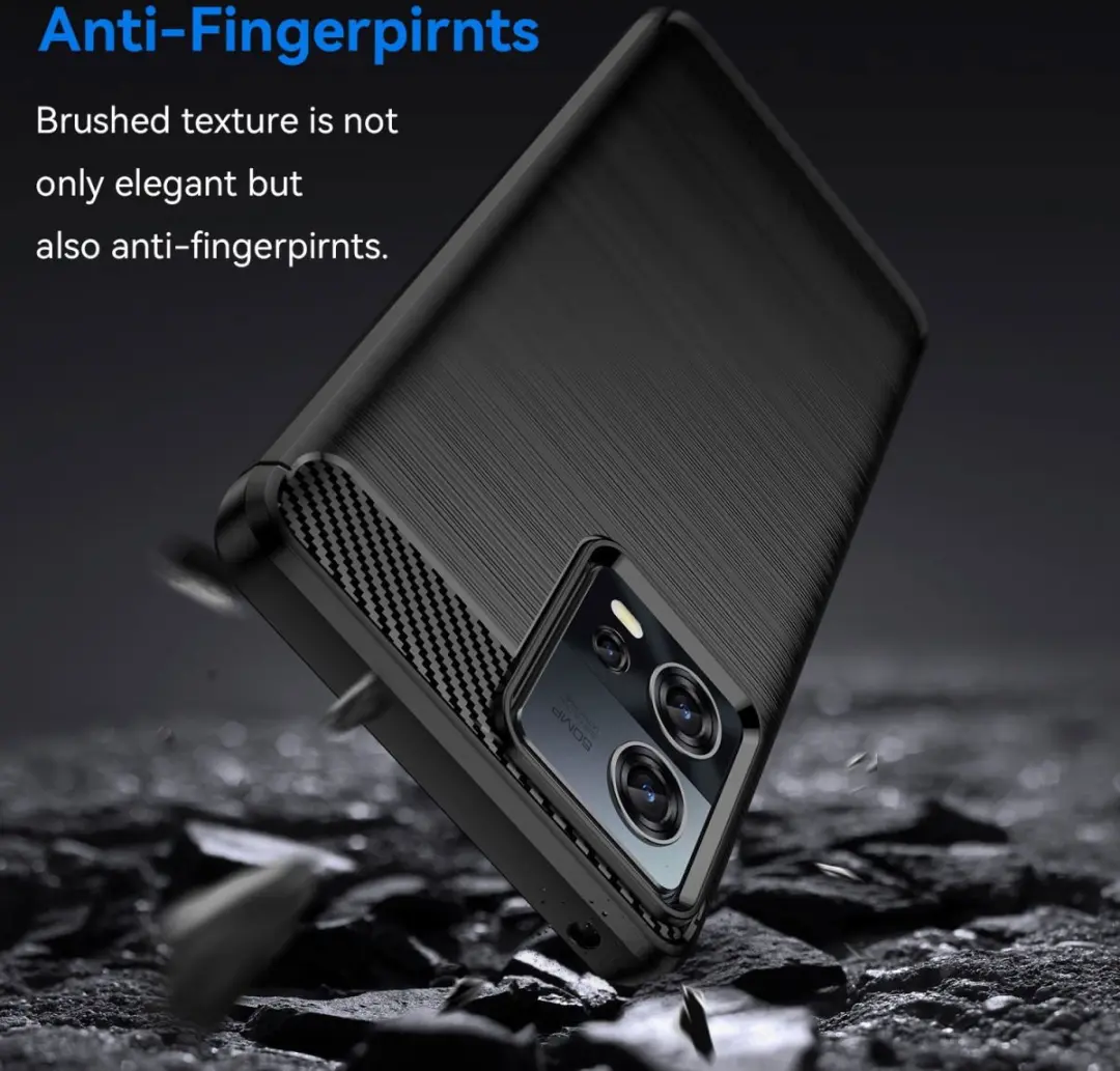 Selected TPU Hoesje Motorola Edge 30 Fusion - Zwart