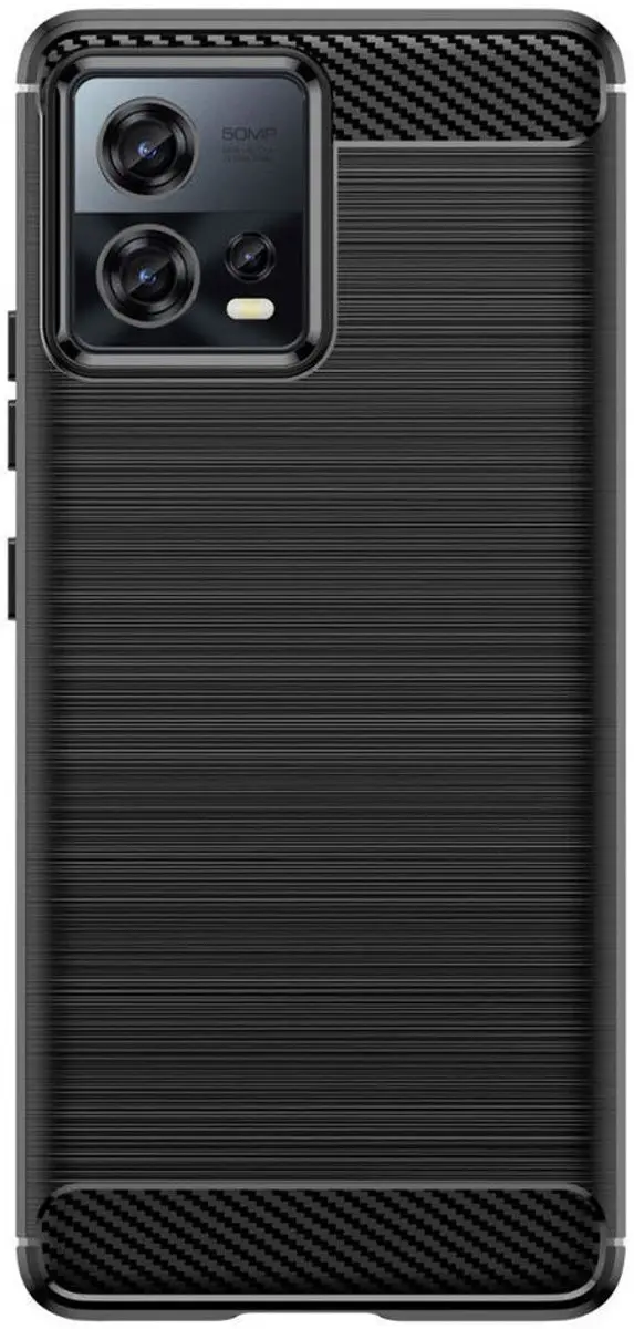 Selected TPU Hoesje Motorola Edge 30 Fusion - Zwart