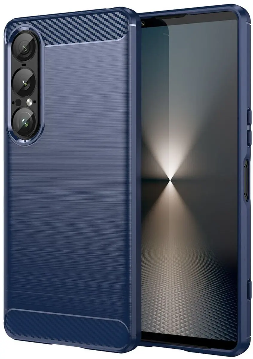 Selected Geborsteld TPU Hoesje Sony Xperia 1 VII