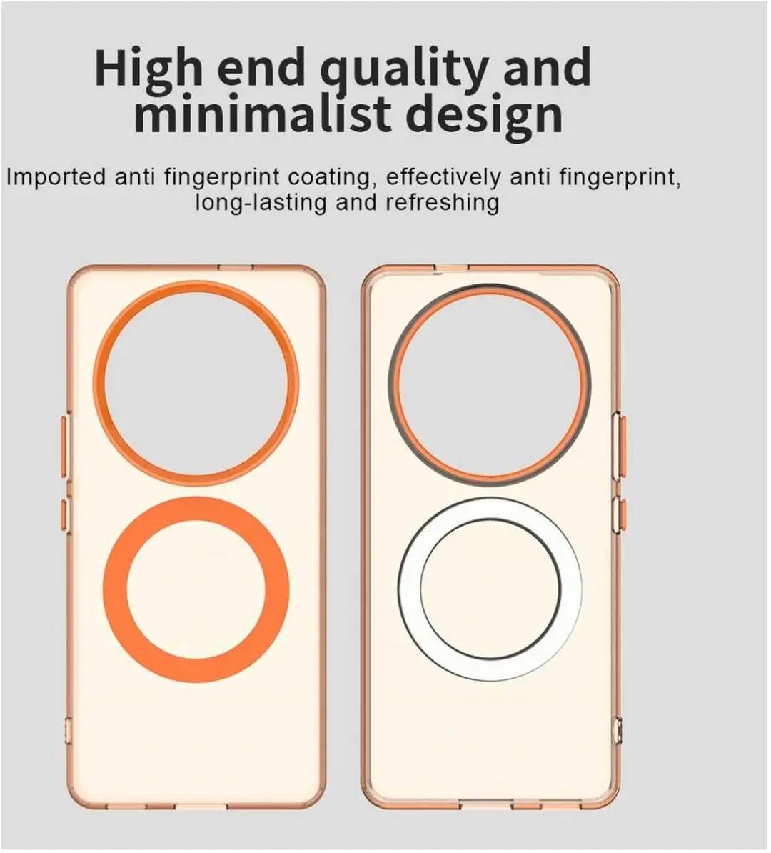 Selected MagSafe Backcover Honor Magic7 Lite - Oranje & Transparant