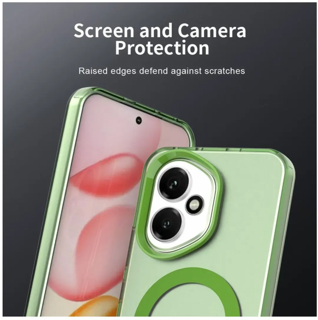Selected MagSafe Backcover Honor 400 - Groen & Transparant