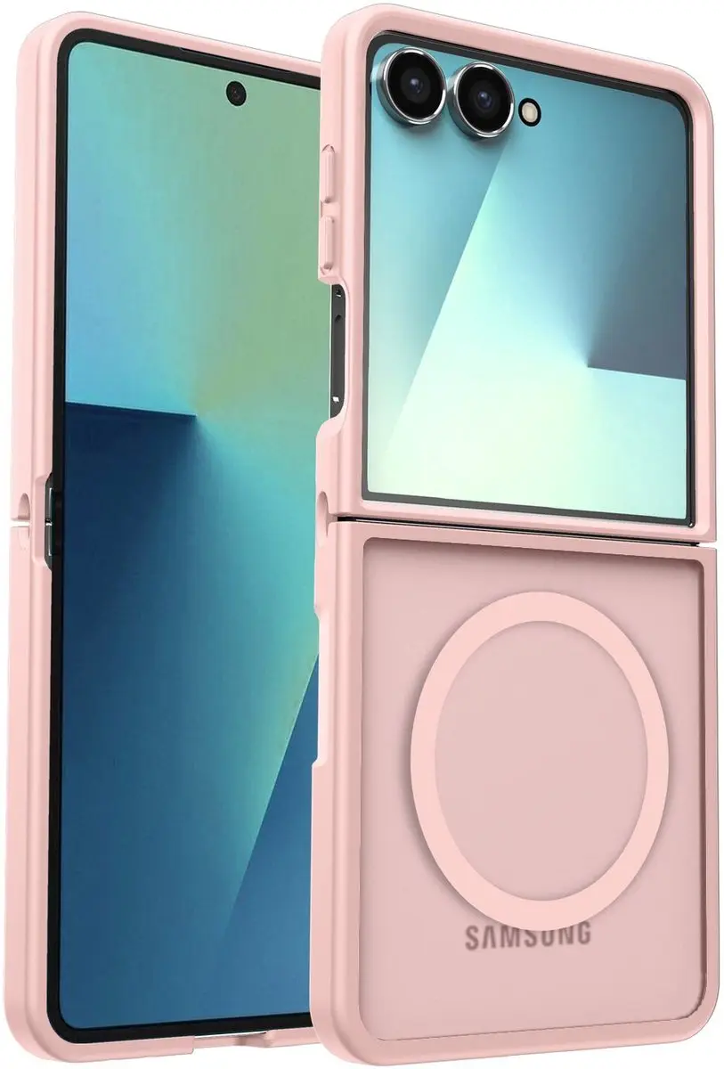 Selected Hoesje Samsung Galaxy Z Flip 7 MagSafe Roze