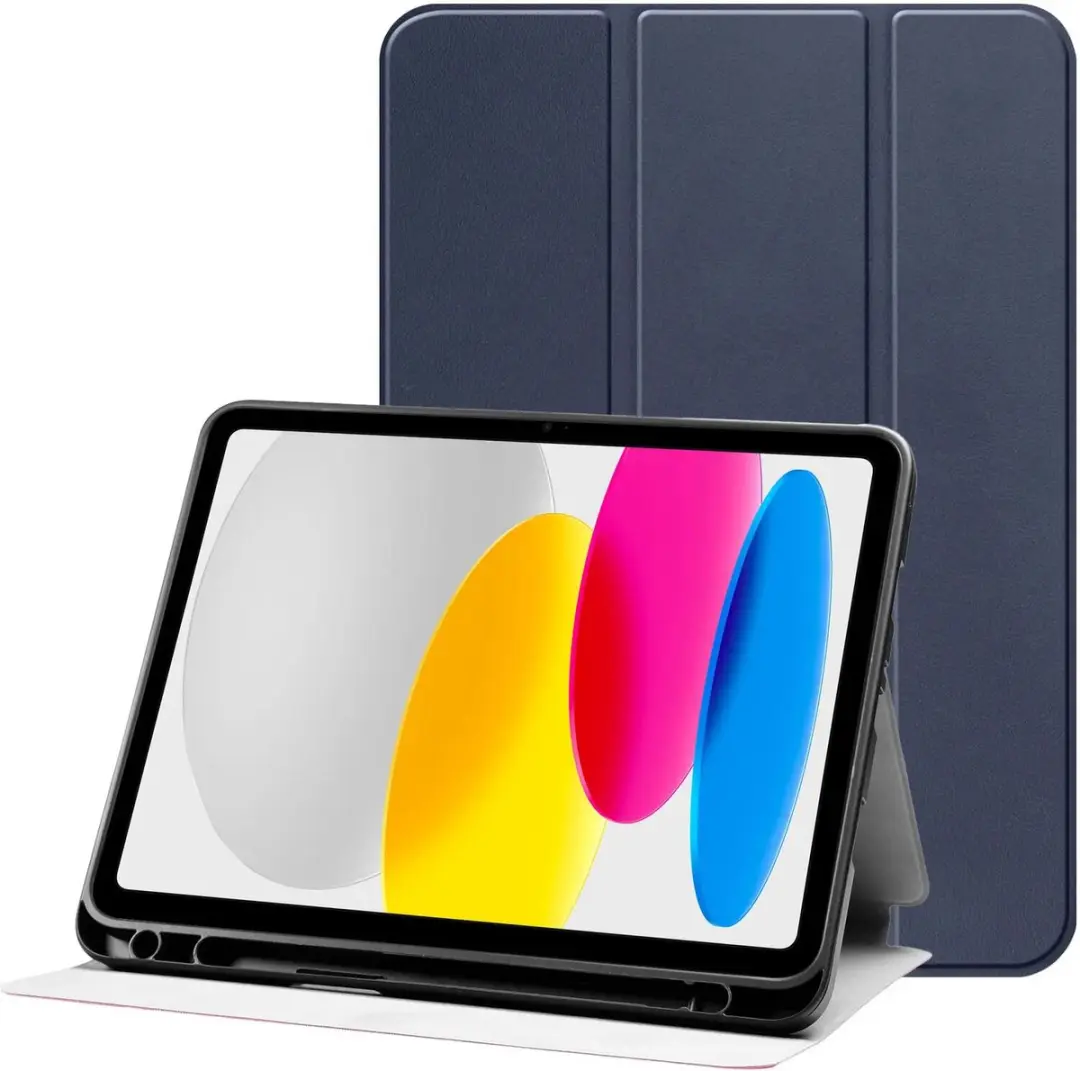 Selected by GSMpunt Tablethoes Tri-Fold Kunstleer Blauw