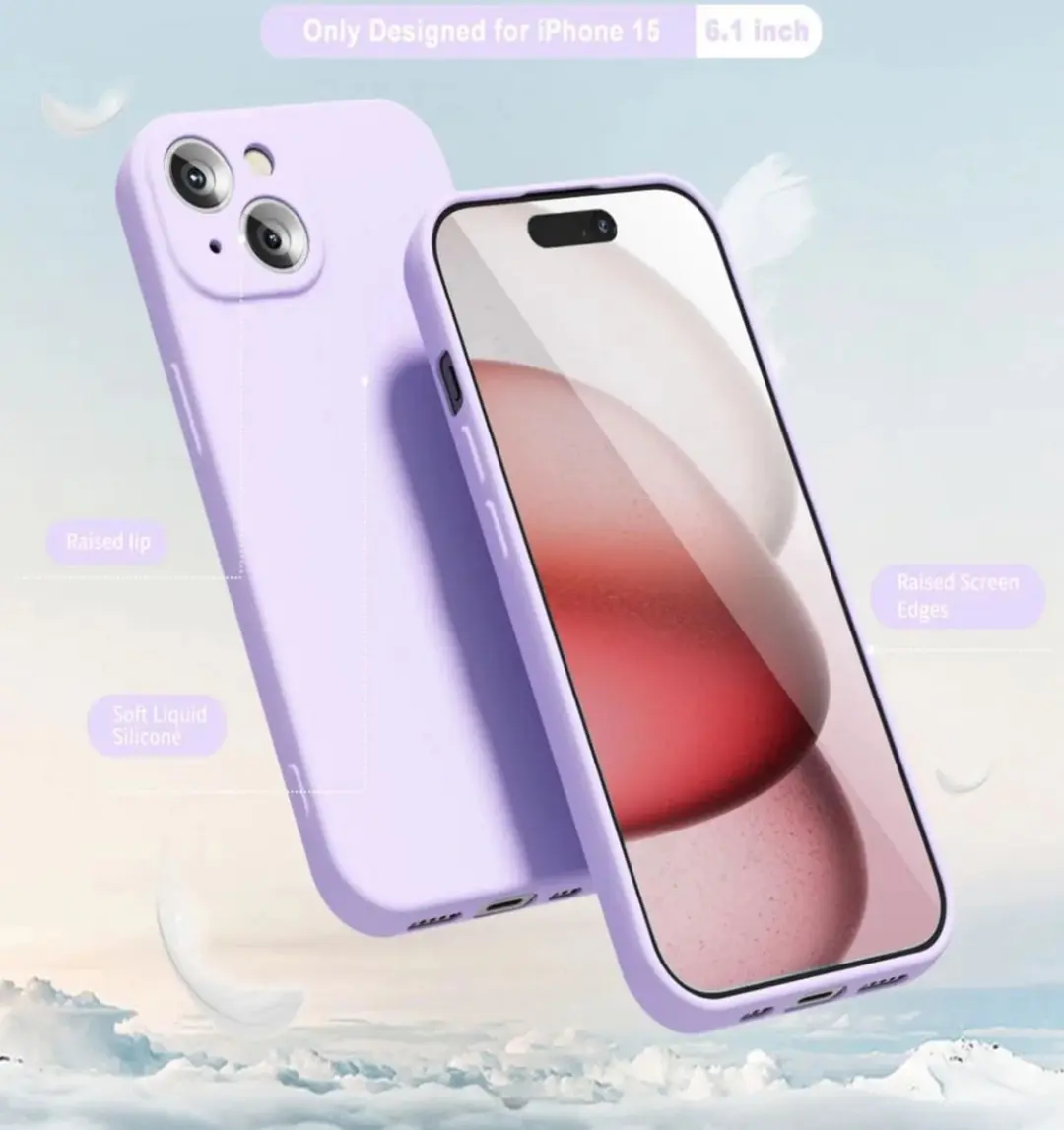 Selected by GSMpunt.nl iPhone 15 Hoesje - Lila - Dun TPU