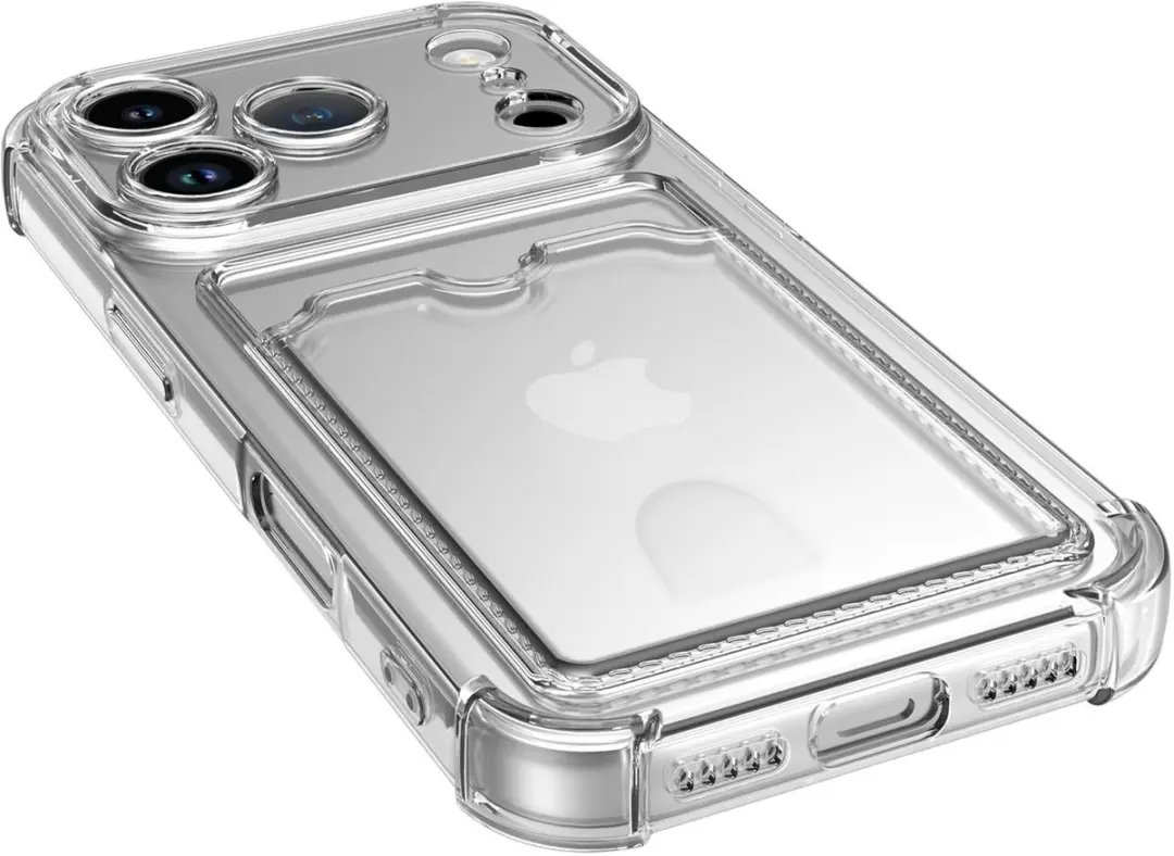 Selected iPhone 17 Pro Hoesje Transparant - Pasjeshouder
