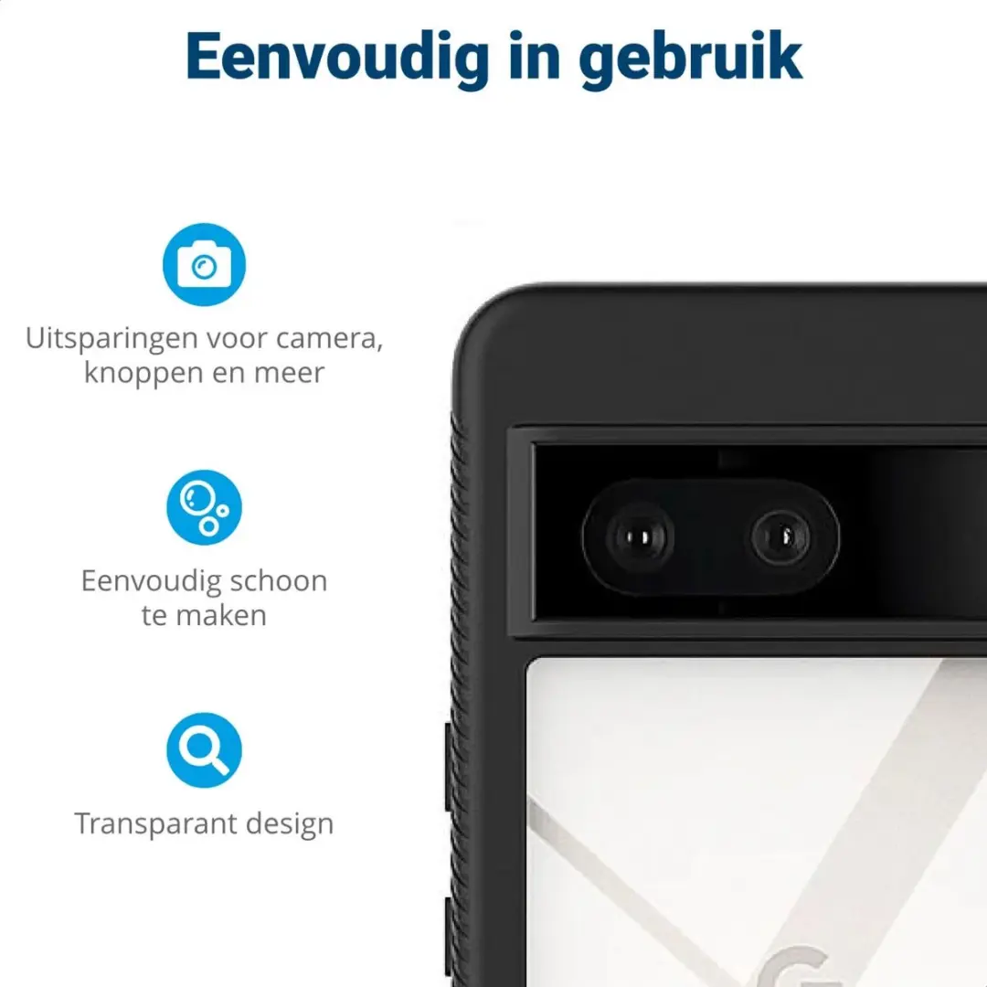 Google Pixel 7 Hoesje Zwart