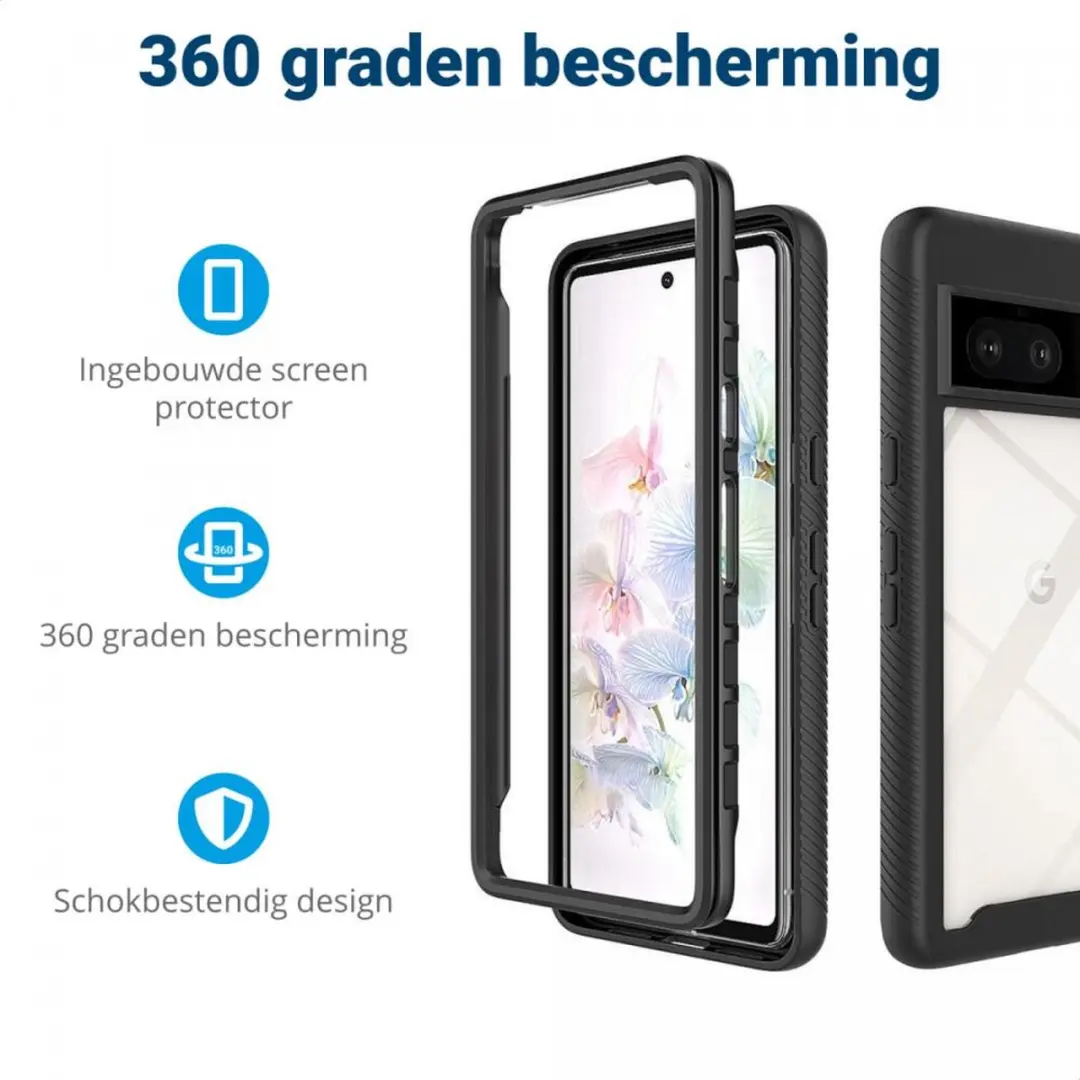 Google Pixel 7 Hoesje Zwart - afbeelding 6 van 6