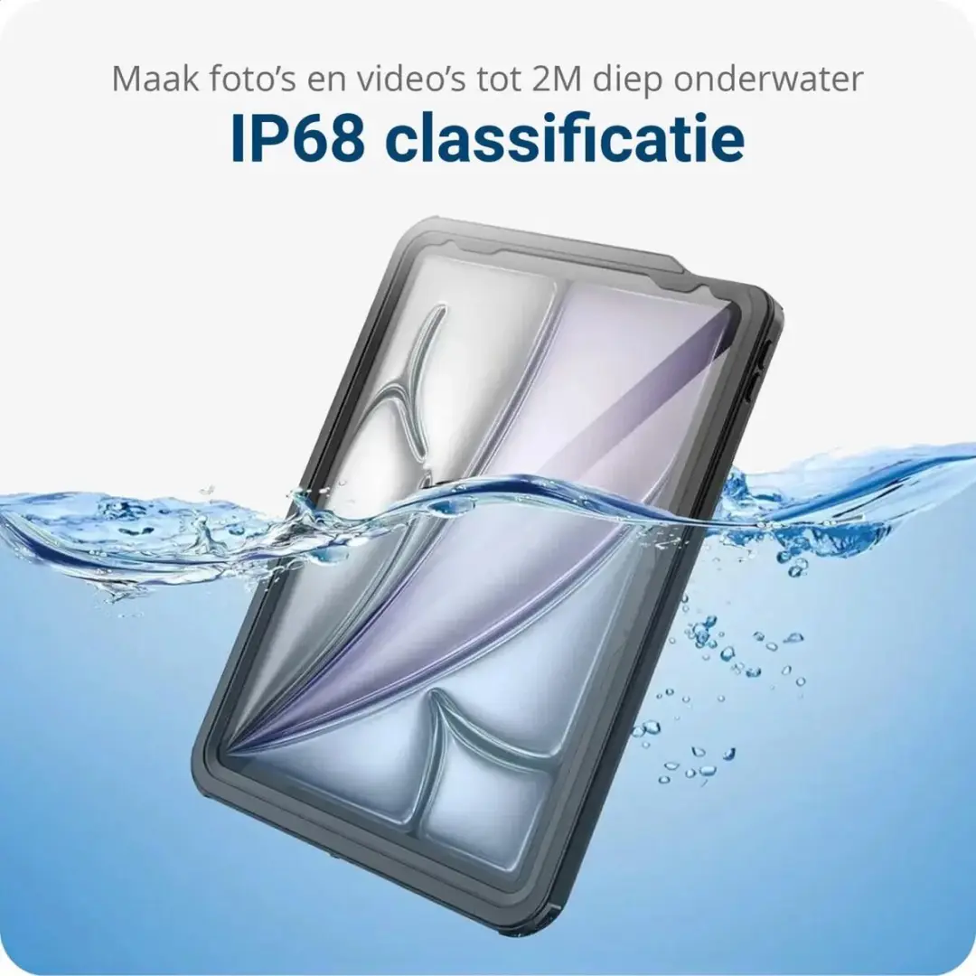 Selected Full Protect Cover IP68 Hoes iPad Air 13 2024 - Zwart