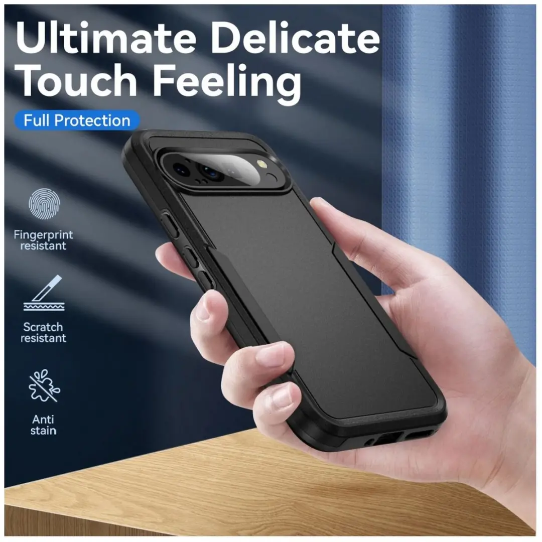 Selected Back Cover Google Pixel 9 Pro XL Rugged Hoesje - Zwart