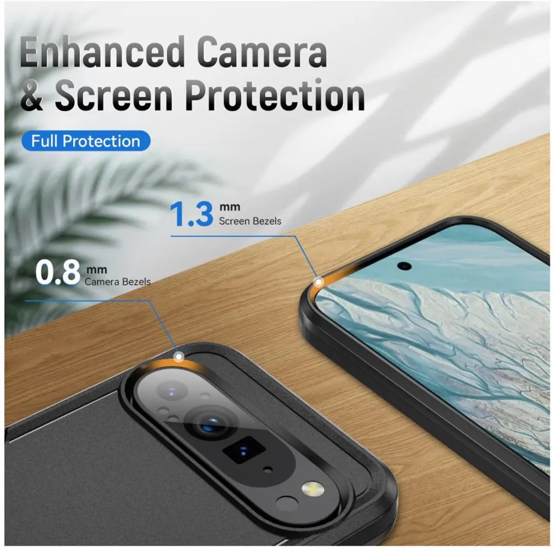 Selected Back Cover Google Pixel 9 Pro XL Rugged Hoesje - Zwart