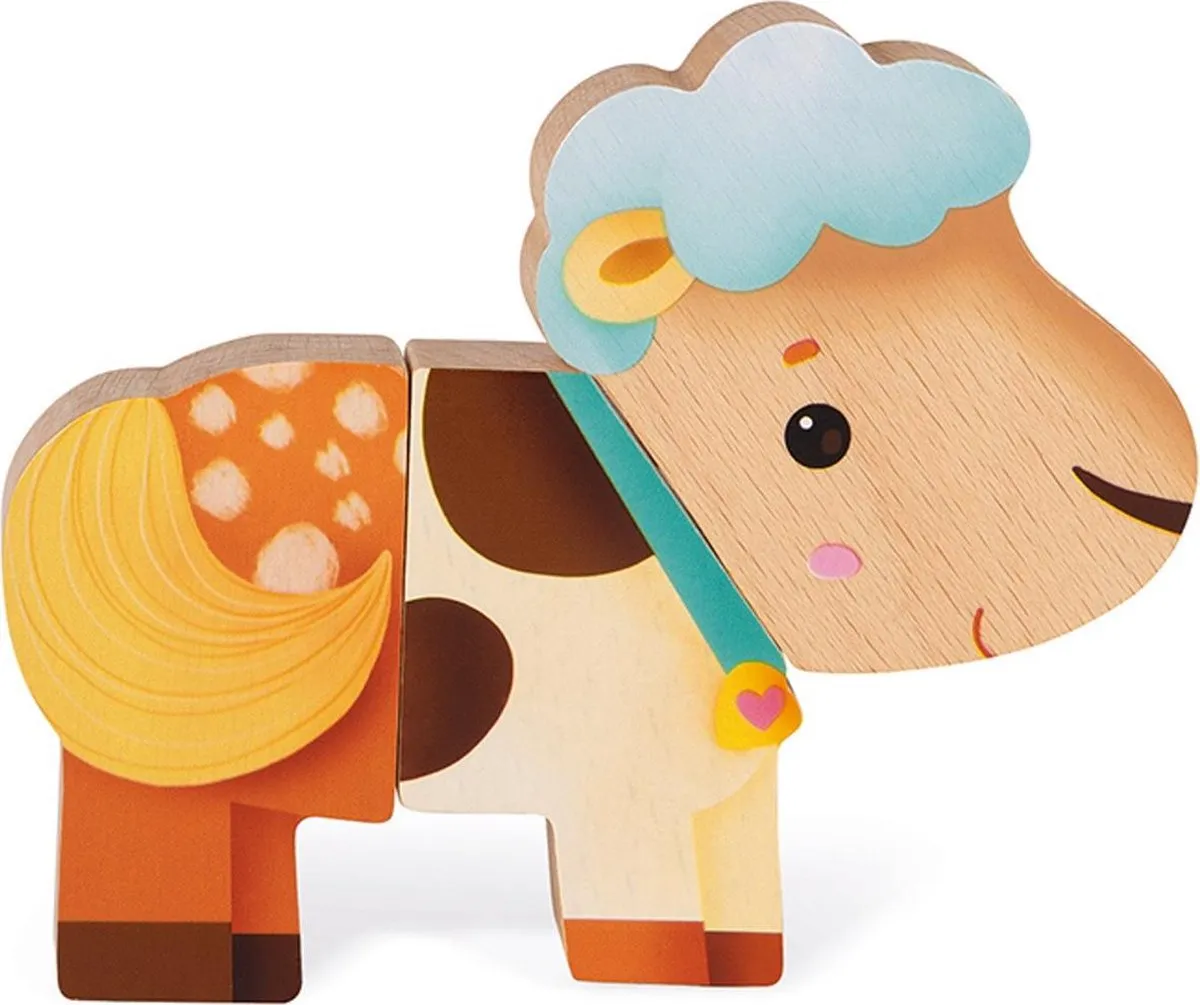 Janod Grappige Magneten Boerderijdieren J08058 - 18+ Maanden