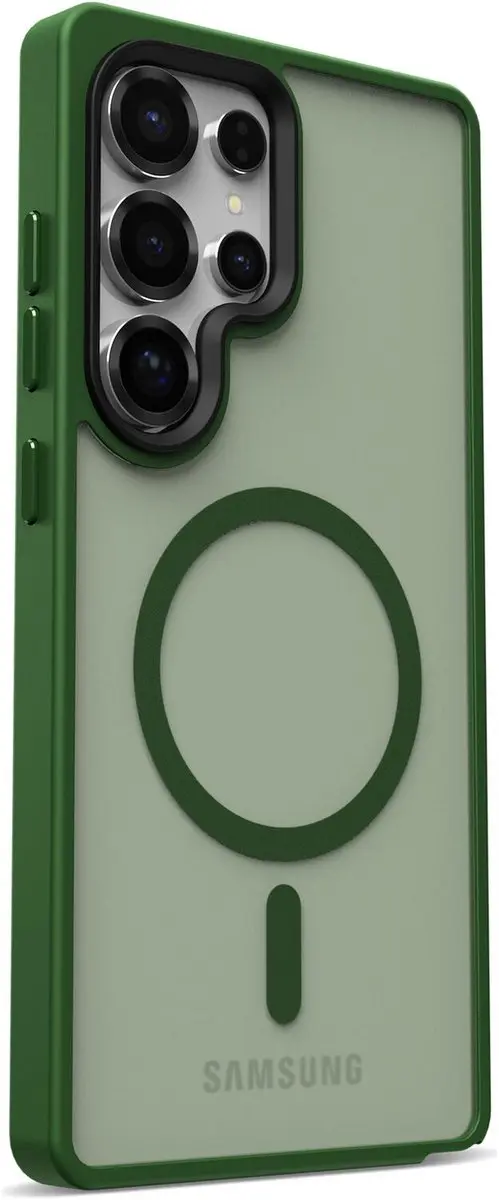 Selected by GSMpunt Samsung Galaxy S25 Ultra Hoesje - Groen - MagSafe - afbeelding 6 van 6