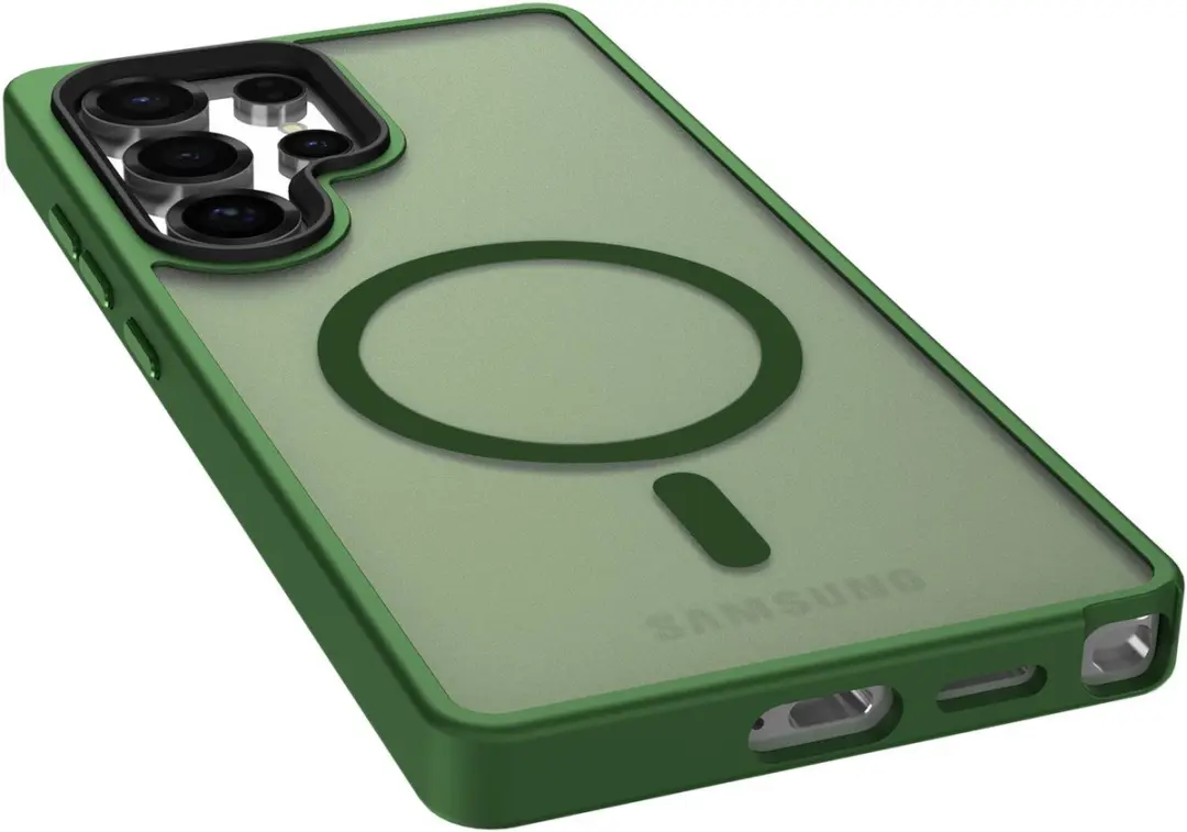 Selected by GSMpunt Samsung Galaxy S25 Ultra Hoesje - Groen - MagSafe