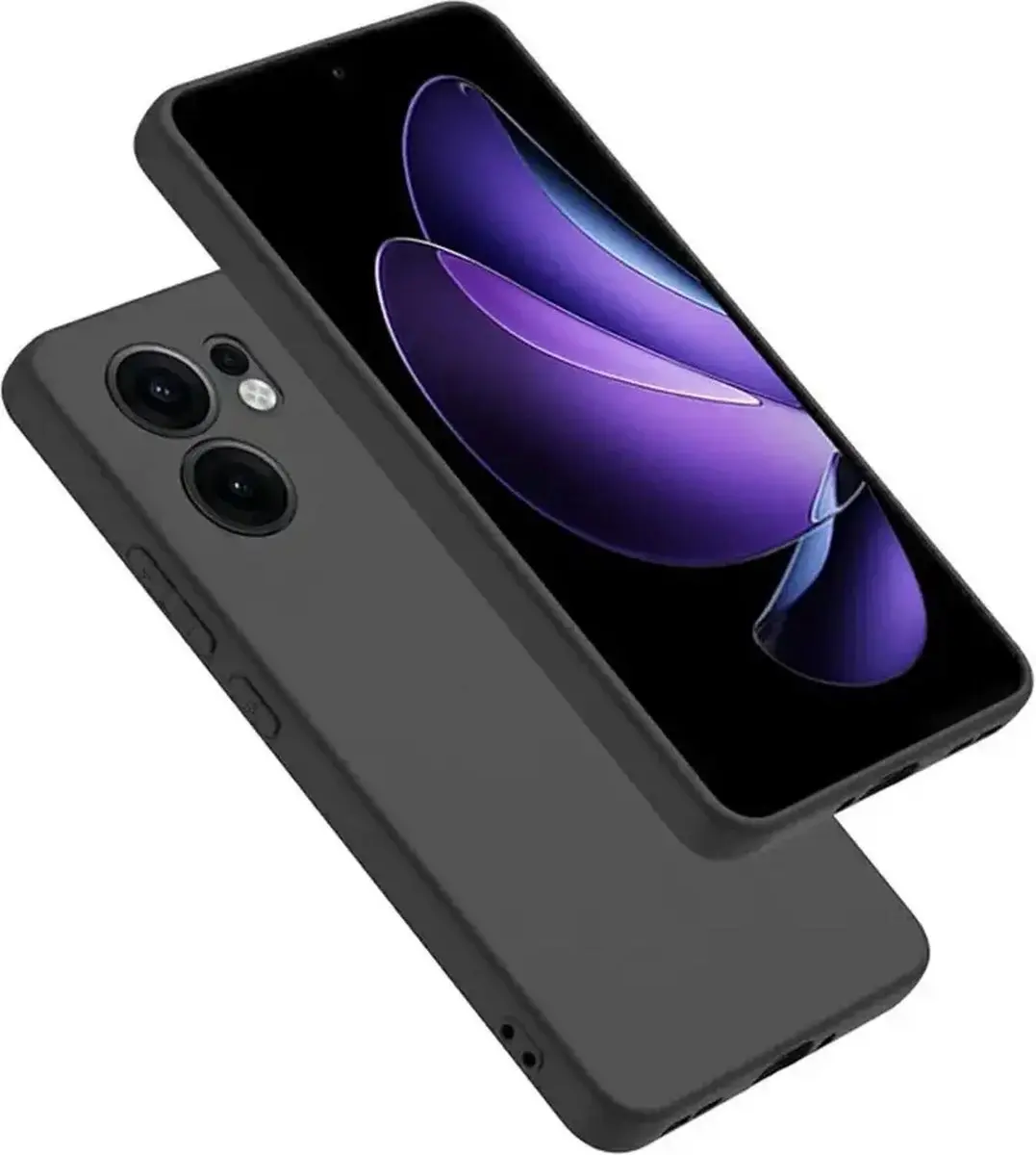 Selected Zwart Dun TPU Hoesje Oppo Reno 13 F