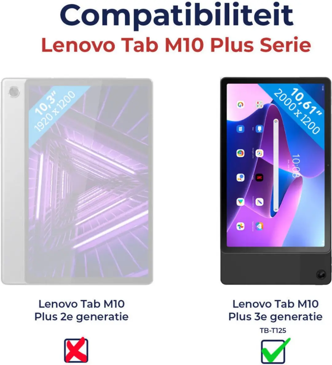 Selected Hoes Lenovo Tab M10 Plus Gen 3 - Zwart