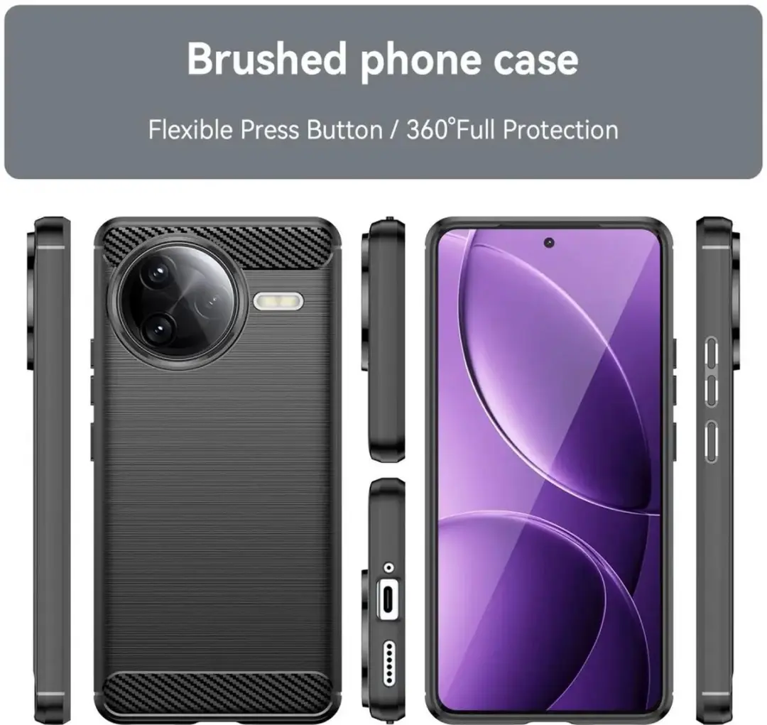 Selected TPU Hoesje Xiaomi Poco F5 Pro - Zwart