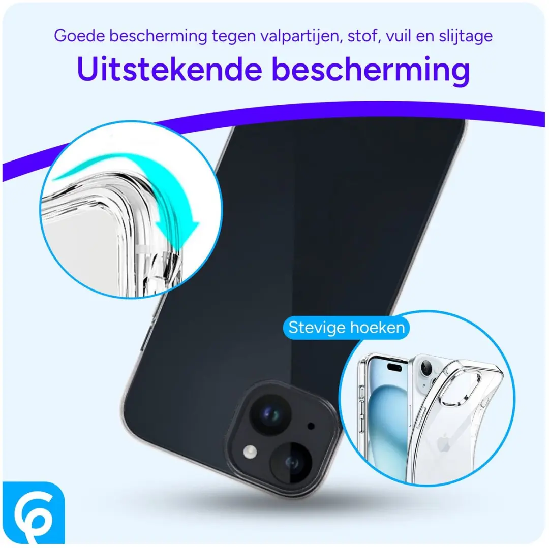 Selected by GSMpunt Transparant TPU Hoesje iPhone 15