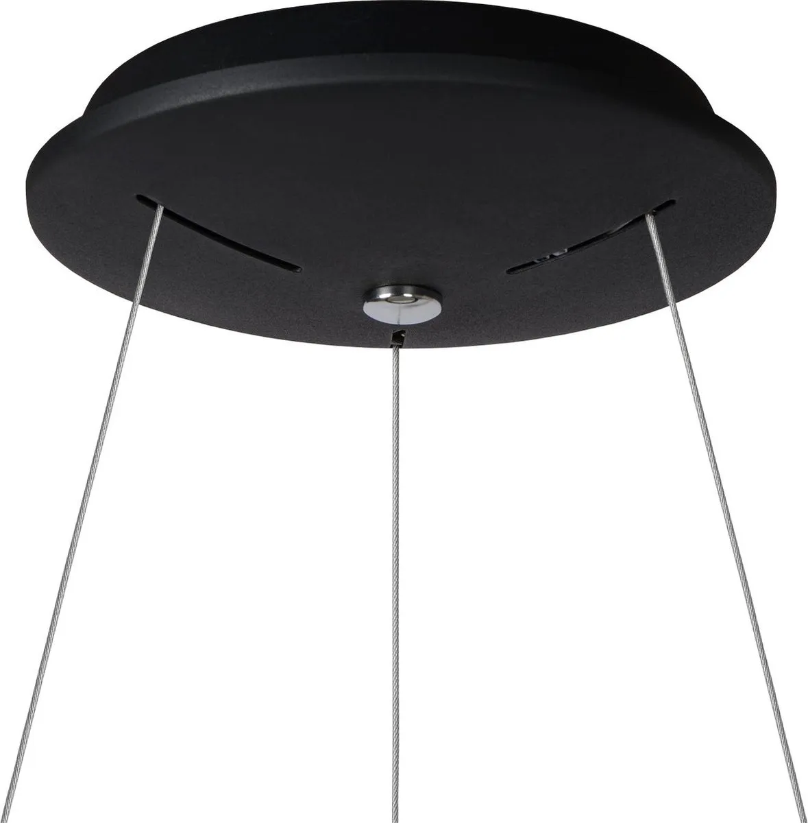 Lucide TALOWE LED - Hanglamp - Ø 60 cm - LED Dimbaar - 1x39W 3000K - Zwart