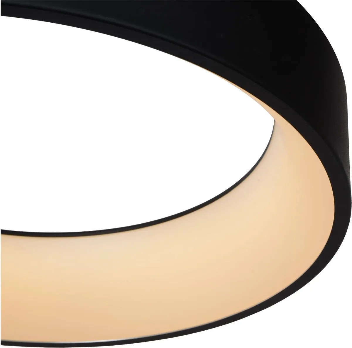 Lucide TALOWE LED - Hanglamp - Ø 60 cm - LED Dimbaar - 1x39W 3000K - Zwart