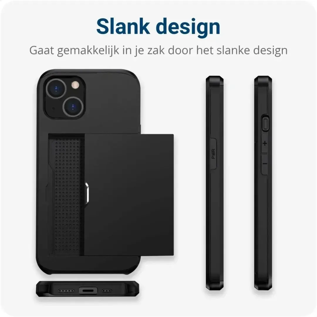 Selected Hoesje Samsung Galaxy A16 - Kaarthouder 2 Pasjes Zwart