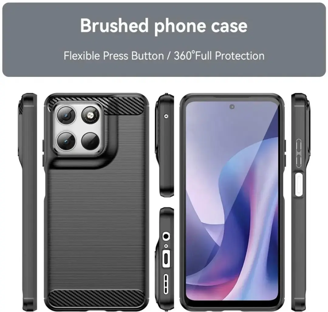 Selected TPU Hoesje Motorola Moto G57 Power - Zwart