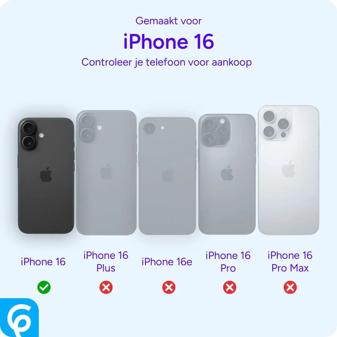 Selected Hoesje iPhone 16 Blauw - Dun TPU