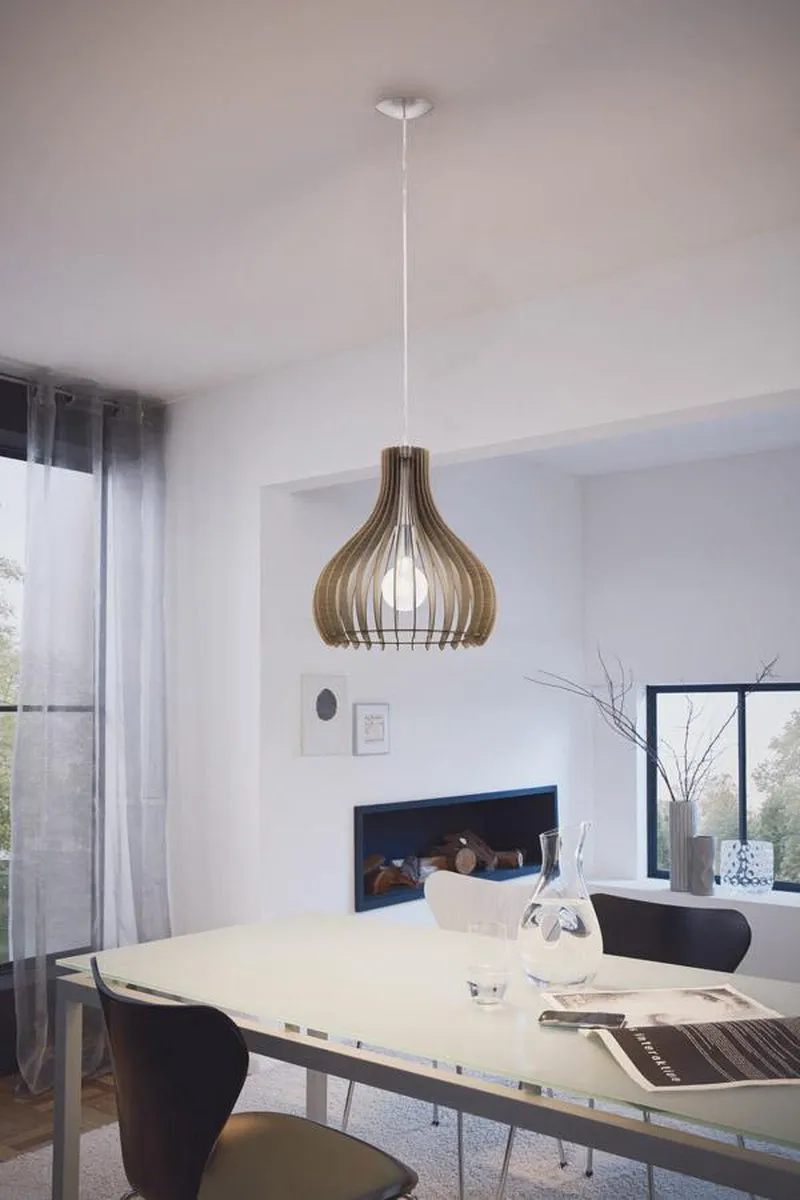 Eglo Tindori Hanglamp - Ø38cm - Nikkel-Mat