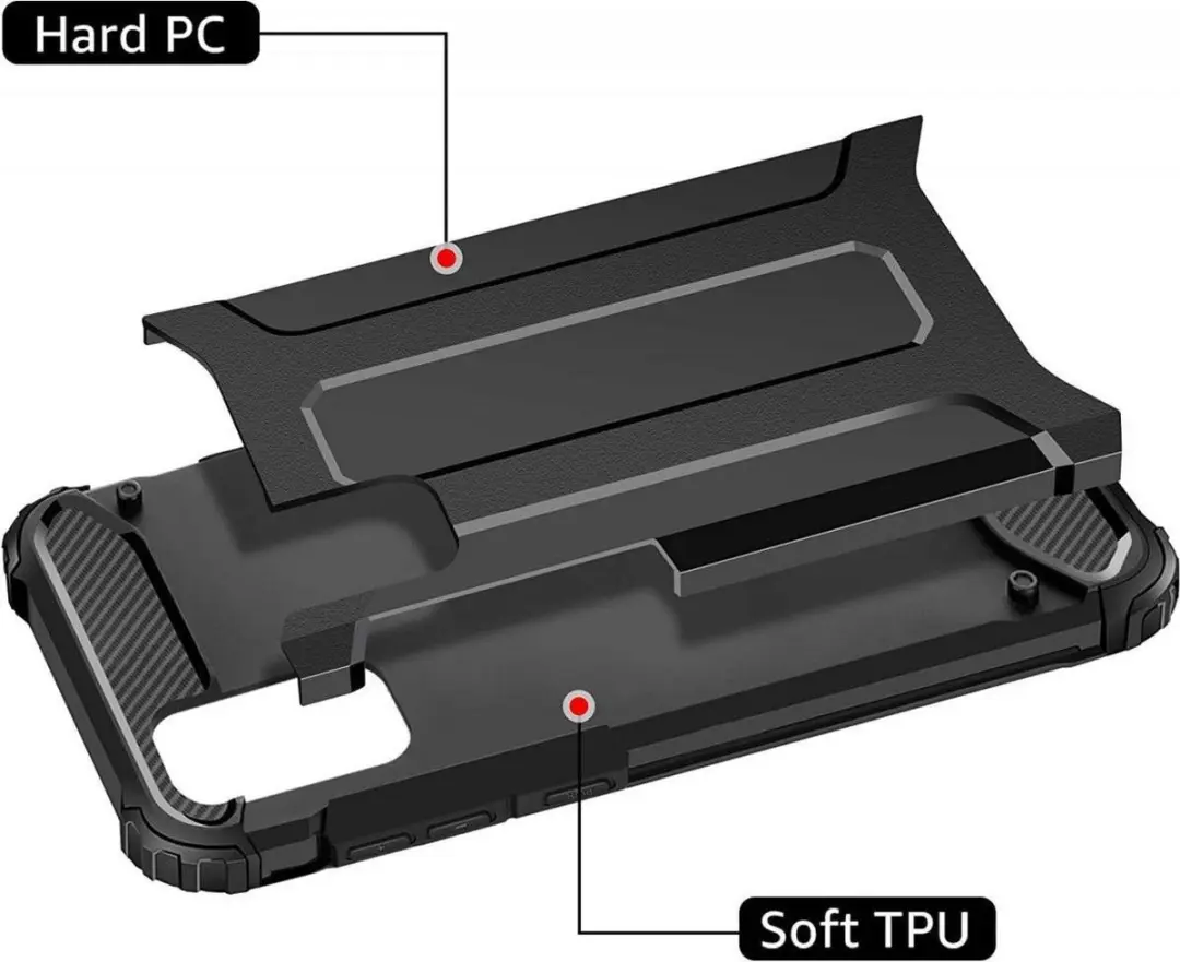 Selected Hoesje Samsung Galaxy S20 FE Shock Proof Zwart