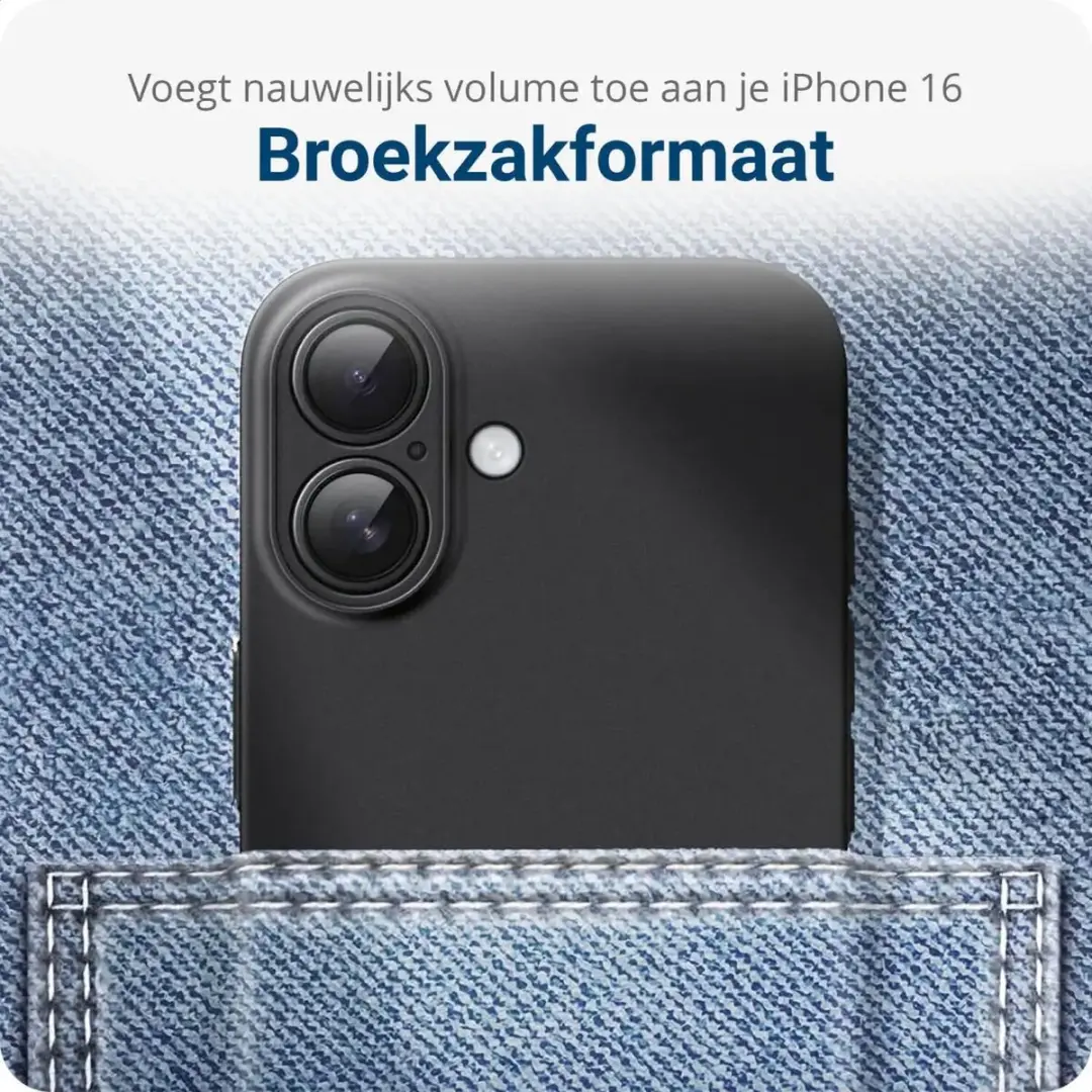 Selected by GSMpunt Zwart TPU Hoesje iPhone 16