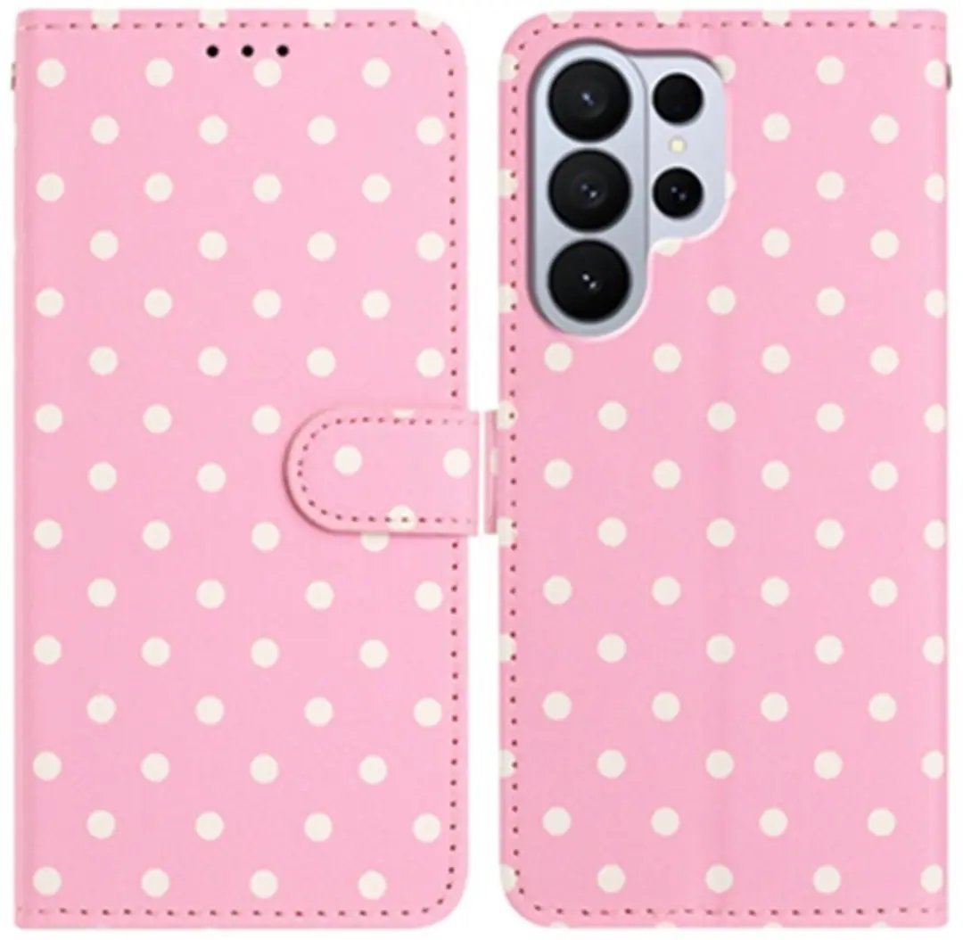 Selected Hoesje Samsung Galaxy S26 Ultra Polka Dot Wallet Book Case