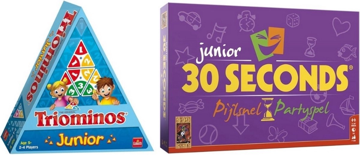 Spellenbundel - 2 Stuks - Triominos Junior & 30 seconds junior