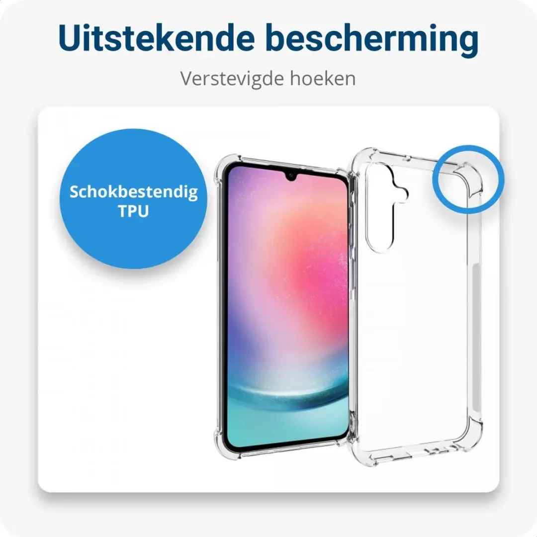 Selected Schokbestendig Hoesje Samsung Galaxy A25 - Transparant