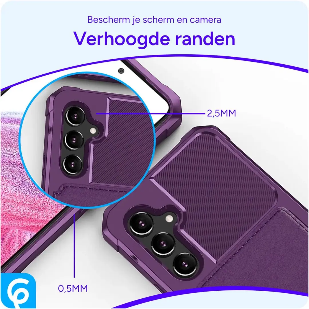 Selected Portemonnee Hoesje Samsung Galaxy A54 - 4 Pasjes - Paars