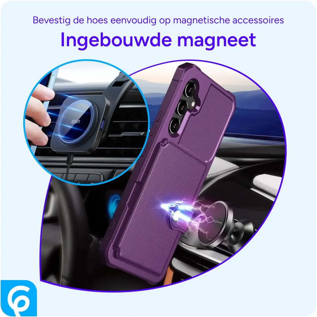 Selected Portemonnee Hoesje Samsung Galaxy A54 - 4 Pasjes - Paars