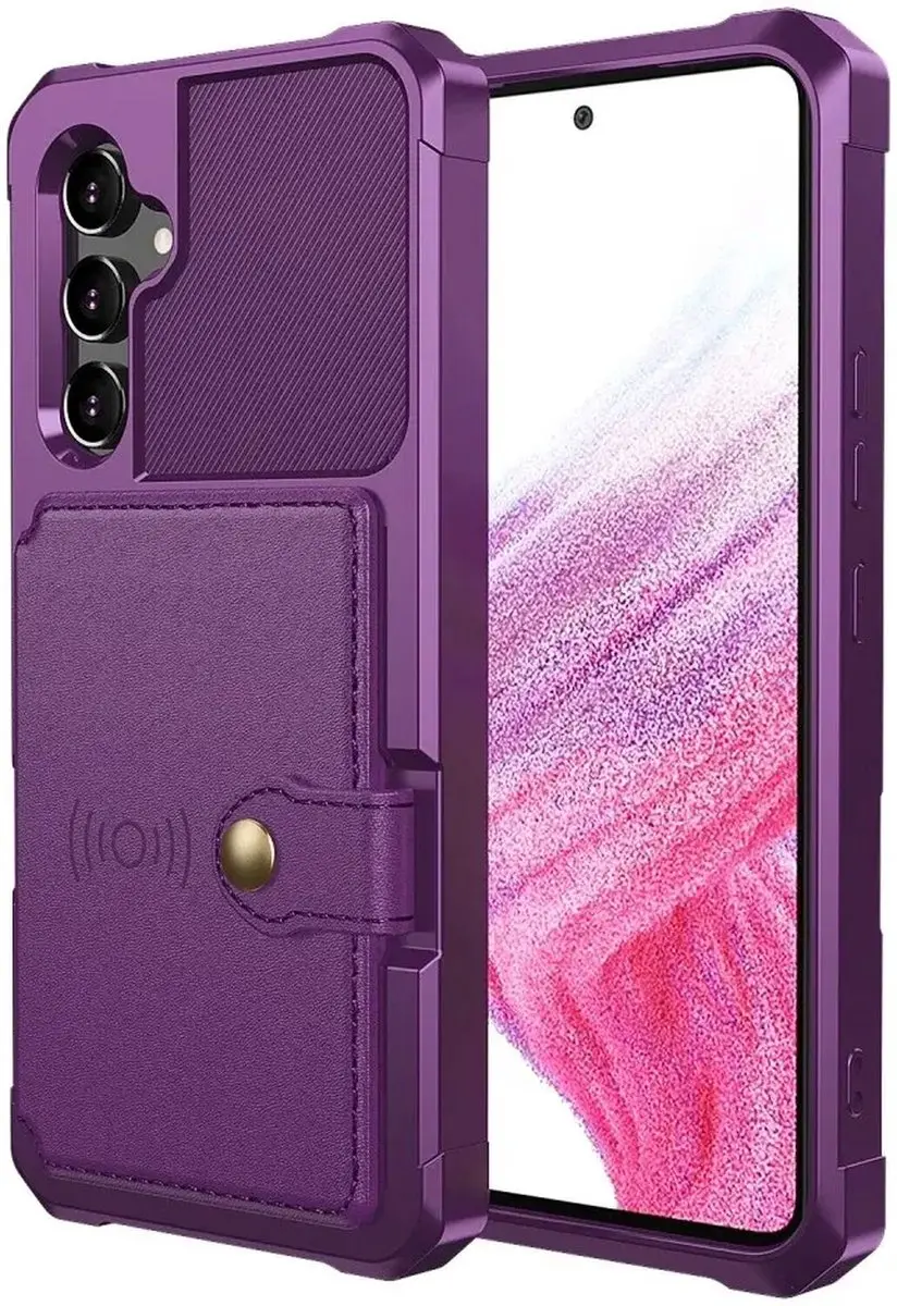 Selected Portemonnee Hoesje Samsung Galaxy A54 - 4 Pasjes - Paars