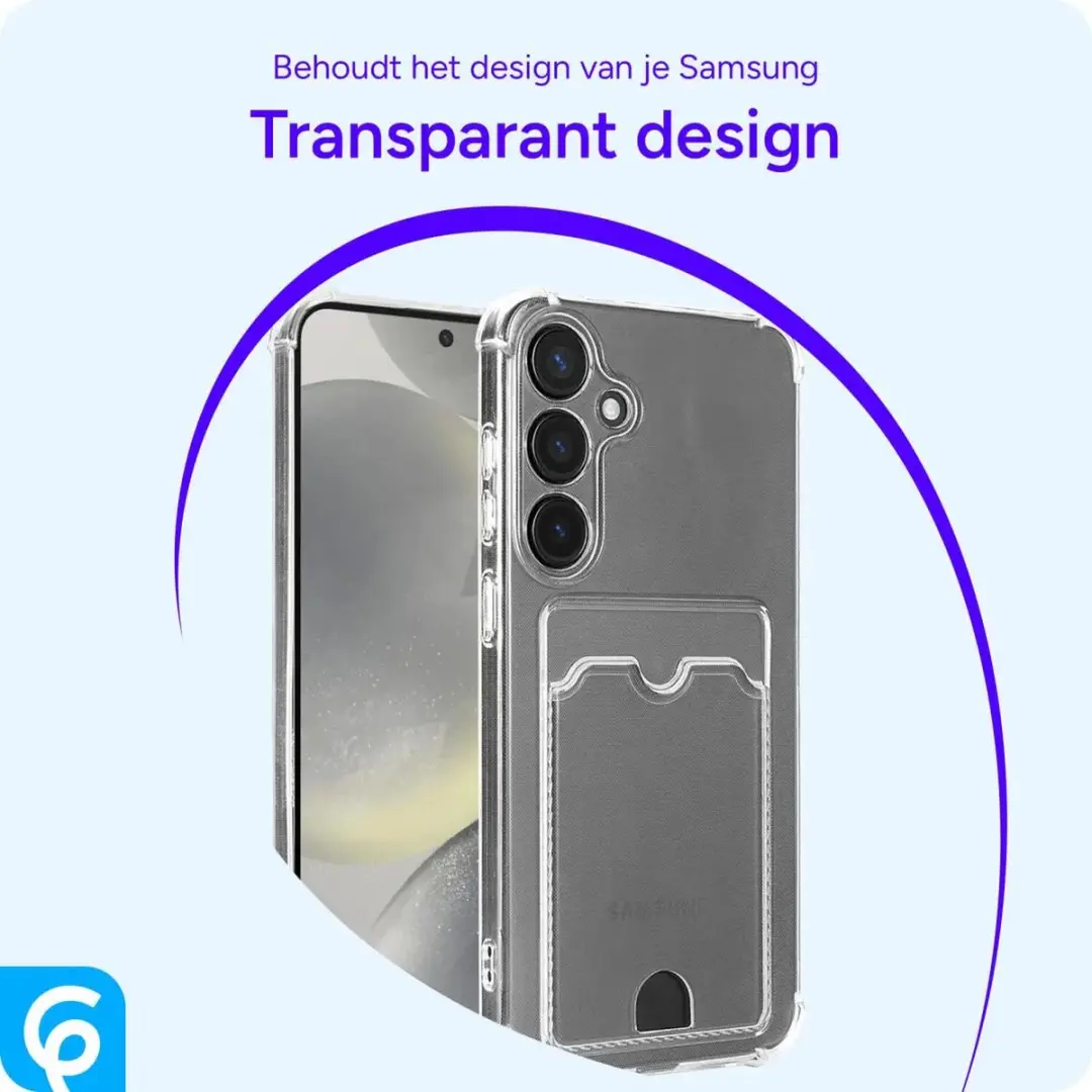 Selected Transparant Hoesje Samsung Galaxy S25 - Pasjeshouder