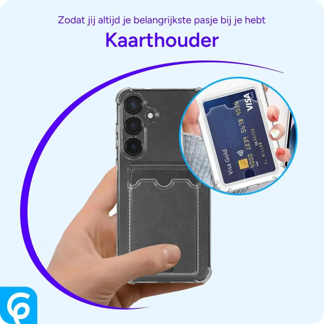 Selected Transparant Hoesje Samsung Galaxy S25 - Pasjeshouder