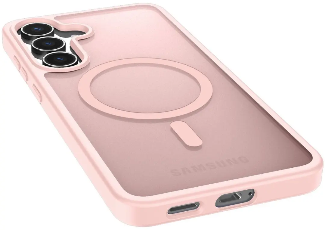 Selected Hoesje Samsung Galaxy S25 FE MagSafe Roze - Mat