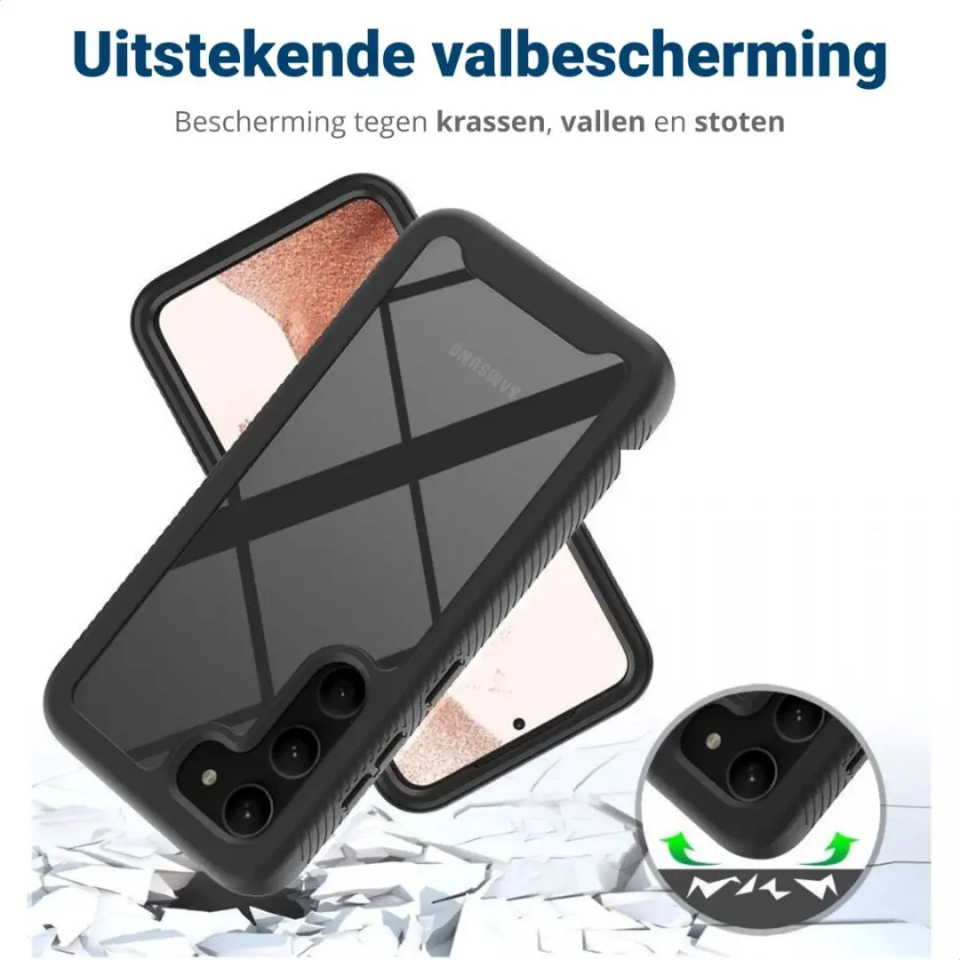 Selected Hoesje Samsung Galaxy S23 - Full Protect Rood
