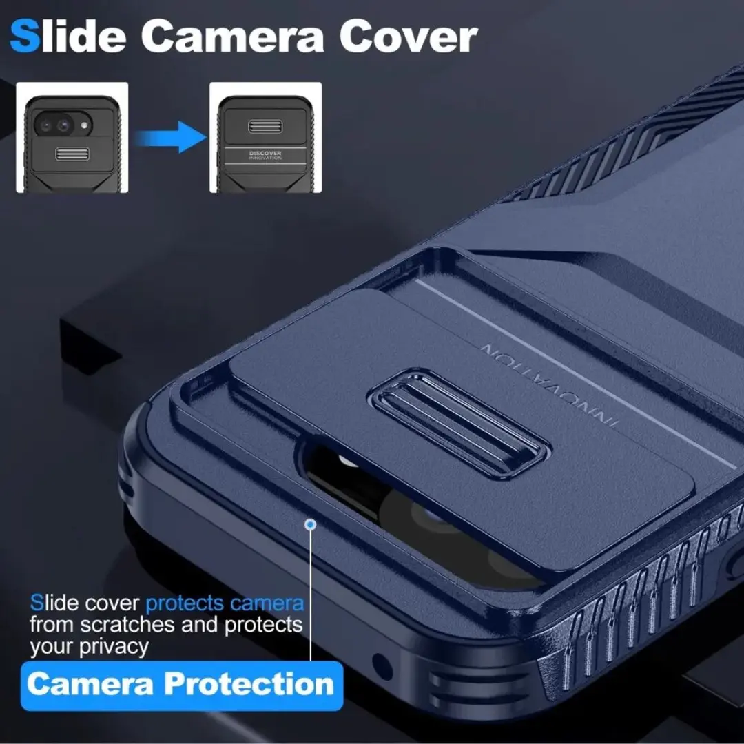 Selected Hoesje Google Pixel 10a Blauw - Camera Slider