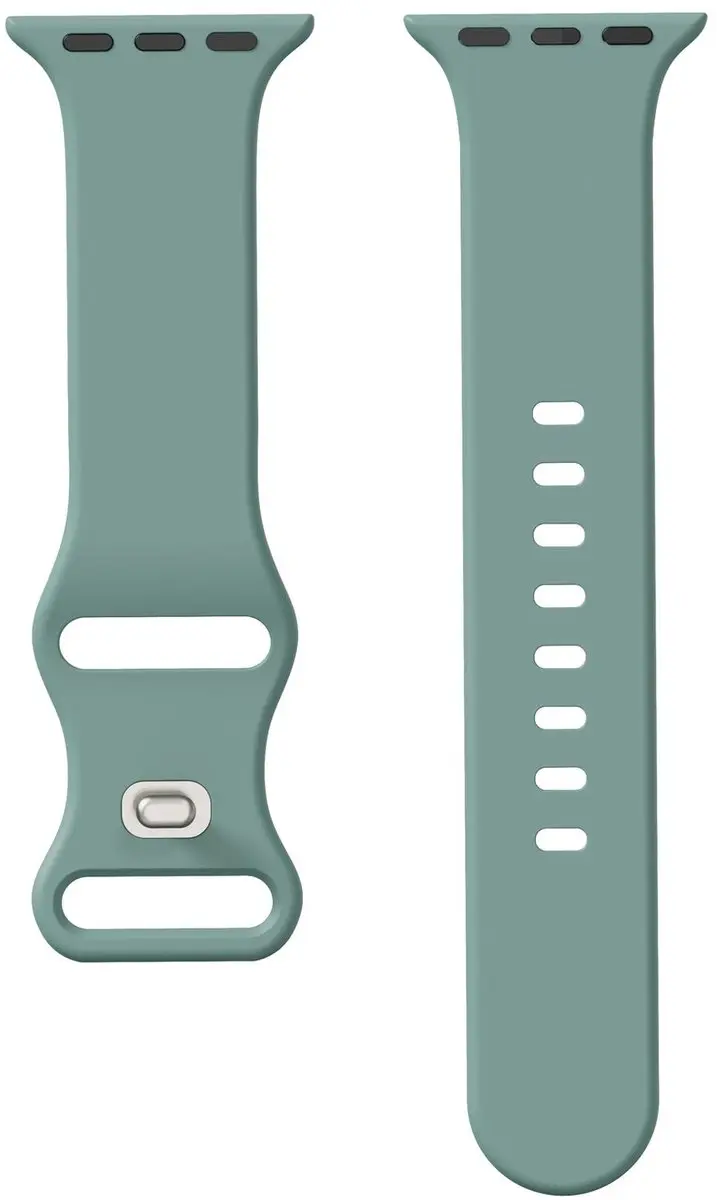 Selected SBG Siliconen Horlogeband Apple Watch 11 42mm - Cactus Groen