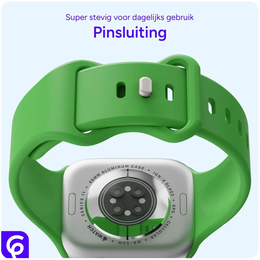 Selected SBG Siliconen Horlogebandje Apple Watch - 38-42mm - Lichtgroen