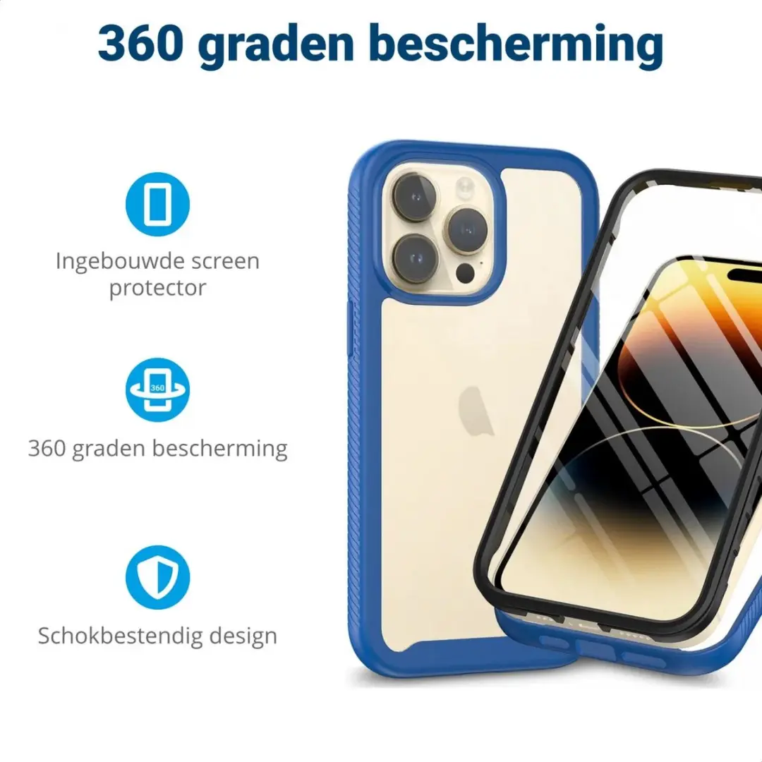 Selected by GSMpunt.nl iPhone 15 Pro Max Hoesje - Blauw