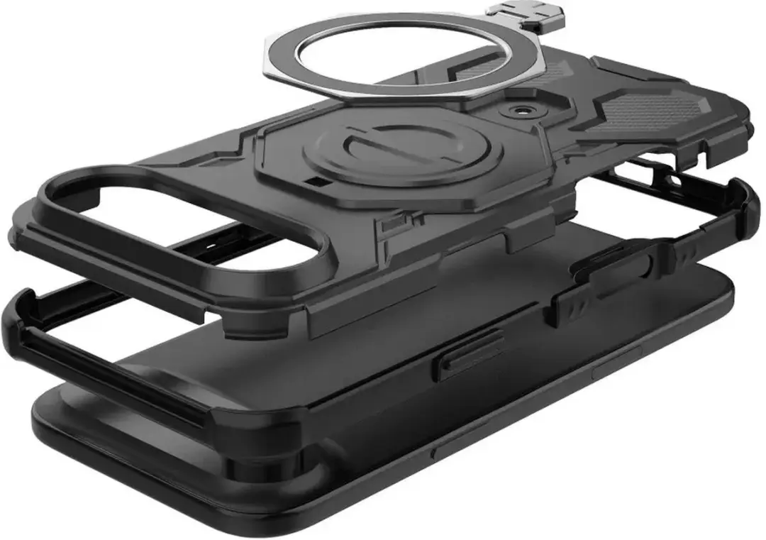 Selected Hoesje iPhone Air MagSafe Zwart - 360° Draaibare Stand