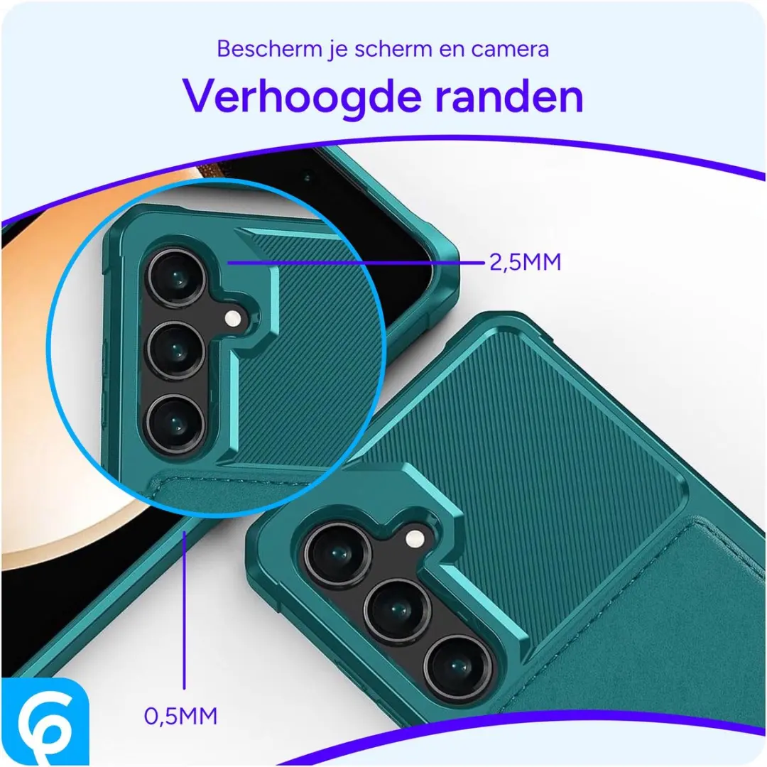 Selected Portemonnee Hoesje Samsung Galaxy A55 - Groen - 4 Pasjes