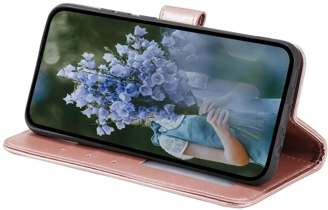 Selected Mandala Book Case Samsung Galaxy A36 - Hoesje Roze Goud - 3 Pasjes