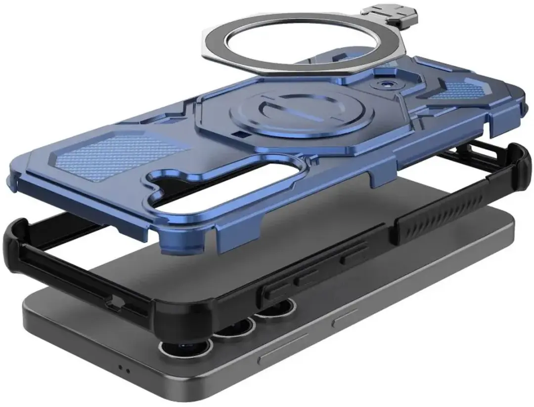 Selected Hoesje Samsung Galaxy S25 Plus MagSafe Blauw - 360° Draaibaar - afbeelding 6 van 6