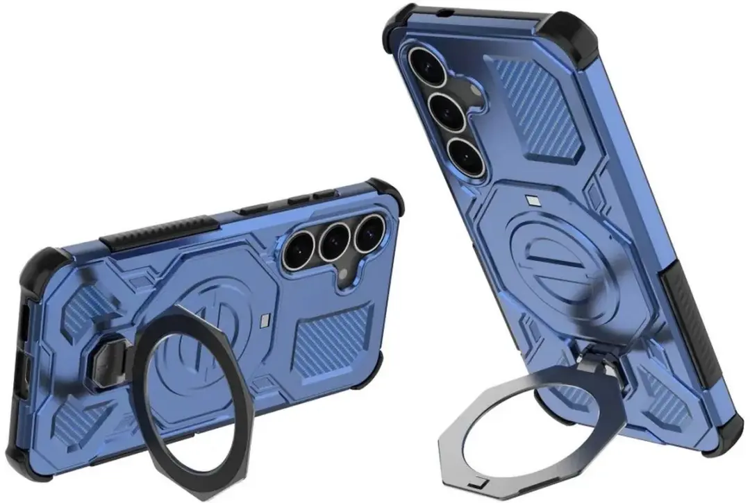 Selected Hoesje Samsung Galaxy S25 Plus MagSafe Blauw - 360° Draaibaar