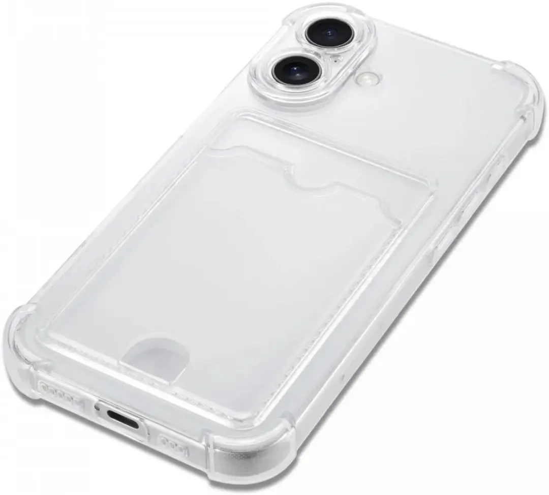 Selected Transparant Hoesje iPhone 16 Plus - Pasjeshouder